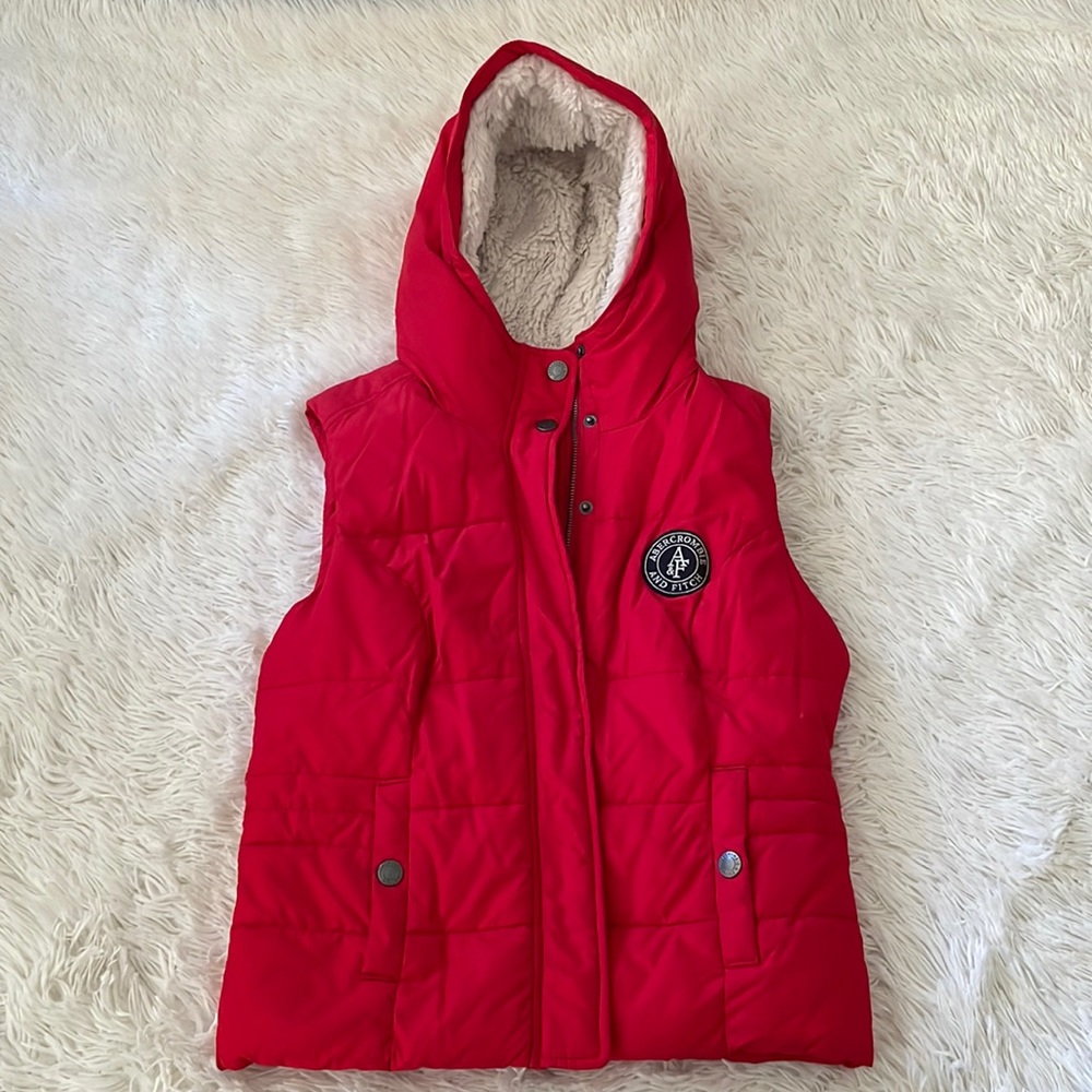 Abercrombie Down Fur Vest